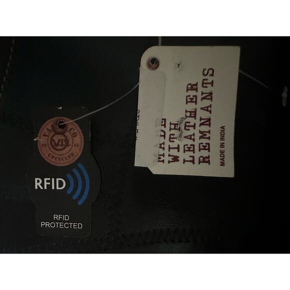 Vaan & Co. Recycled Leather Snakeskin Brown Black RDIF Patchwork NWT Crossbody - Picture 3 of 7